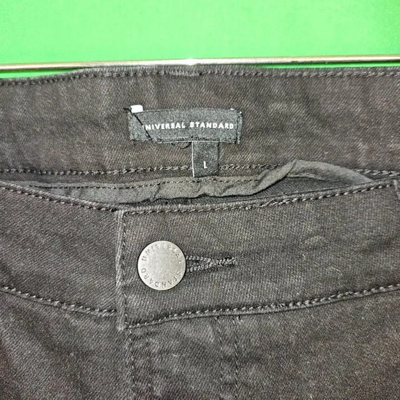 Universal Standard Womens Black Stretch‎ Denim Jeans L - Picture 3 of 4